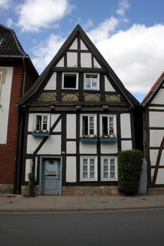 Small half-timbered house in Lemgo