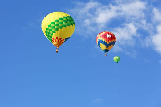 colorful hot air balloons