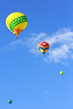 colorful hot air balloons