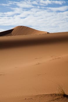 Dunes in Moroccan Sahara