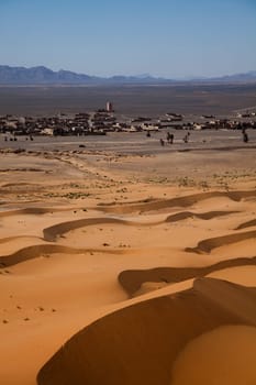 Desert landscape, merzouga, marocco