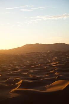 Dunes in Moroccan Sahara