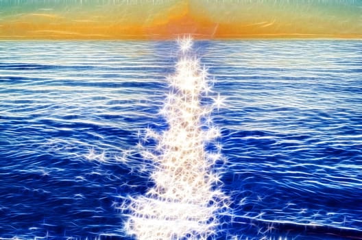 Photo of sea at middle day in summer