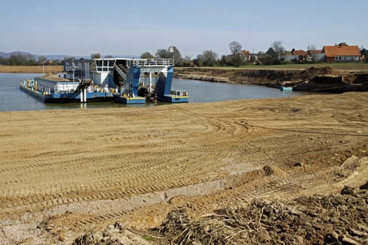 Gravel excavator in Hohenrode (Rinteln)