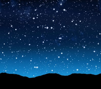 outer space or starry sky at night