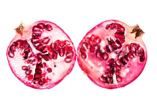 Pomegranate isolated on white background