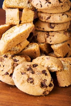 Cookies on table