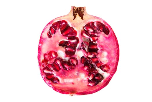 Pomegranate isolated on white background