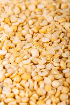 Close up on seed of pea