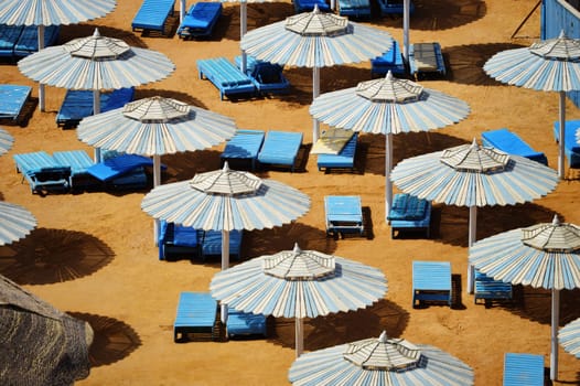 Sea beach during hot summer day