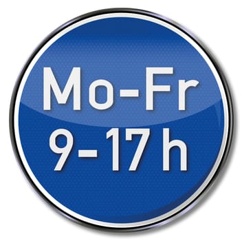 Sign Mon to Fri 9 to 17
