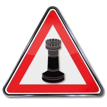 Shield Chess Piece Tower