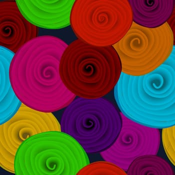 Art Deco seamless floral pattern design