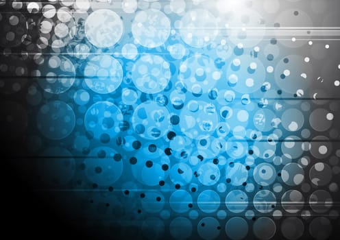 Blue and black grunge background. Vector design eps 10