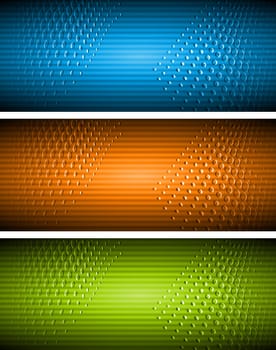 Abstract vibrant banners. Vector illustration eps 10