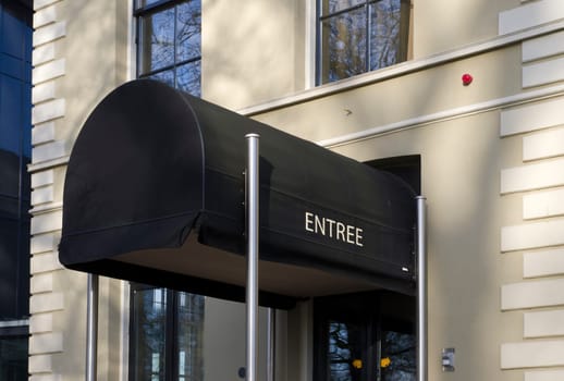 entrance of a luxury hotel in Deventer, Netherlands
