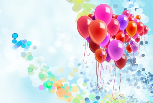 Balloons Confetti Free Space