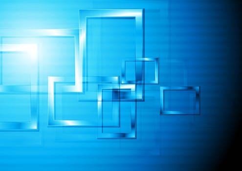 Abstract blue tech background. Vector design eps 10