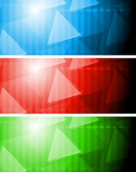Abstract technical banners. Vector illustration eps 10