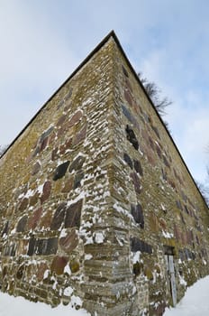 Angle of a stone wall of an ancient bastion