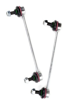 pair of new steel rod car on a white background