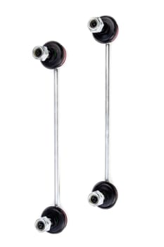 Two pull-roll vehicle suspension. Isolate on white.