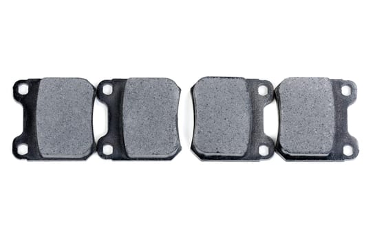 complete set of brake blocks isolated on a white background
