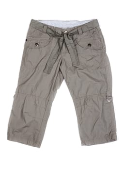 Women's casual khaki bridge. Isolate on white.