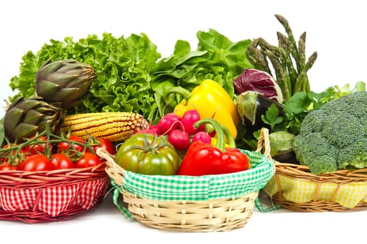 fresh vegetable isolated on white background
