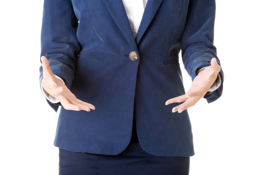Close up on business woman hands
