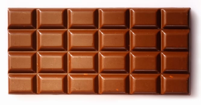 Background texture created from a slab of milk chocolate