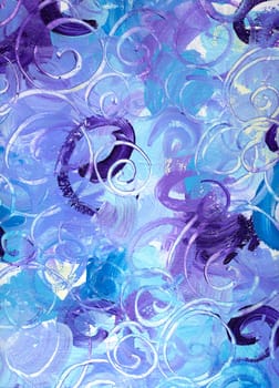 Mixed Media Background - Painting Texture Spiral