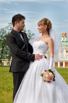 Wedding in the territory of a palace of Menshikov