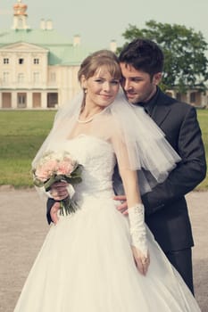 Wedding in the territory of a palace of Menshikov