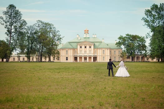 Wedding in the territory of a palace of Menshikov