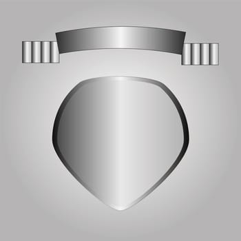 illustration with shield for your design