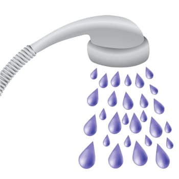 colorful illustration with  shower  for your design