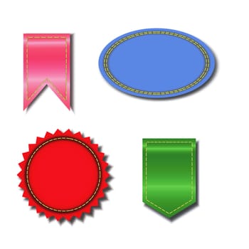 colorful illustration with icons for your design