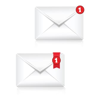 colorful illustration with Mailbox Alert Icon for your design