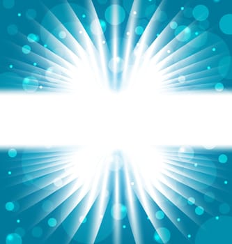 Illustration abstract background with sunbeam - vector