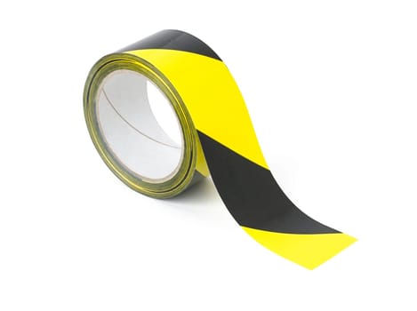 yellow black striped warning tape