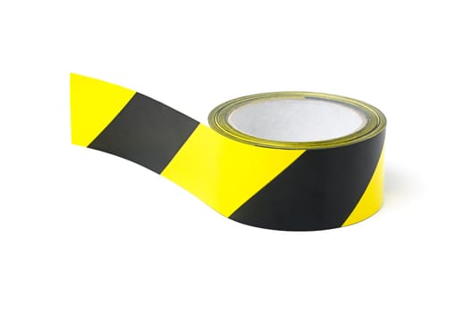 yellow black striped warning tape