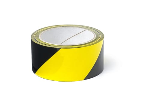 yellow black striped warning tape
