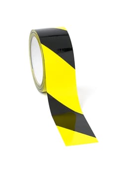 yellow black striped warning tape