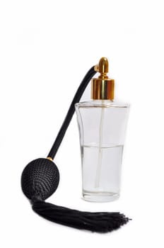 Bottle of perfume isolated on white