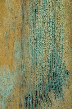 weathered wood with peeling paint