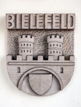 Coat of arms, city of Bielefeld, Germany.