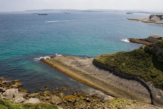 View of Santander beach, Cantabrian Sea