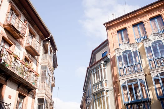 View of the Oviedo's houses, Asturias - Spain