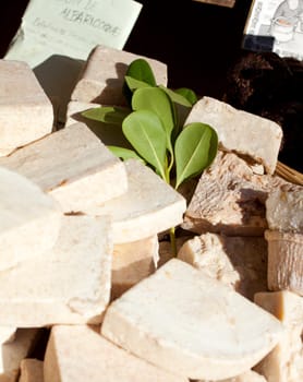 Close up of Handmade soaps